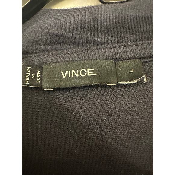 Vince Men’s Full Zip Hoodie Jacket Navy Heather Sz Large - Picture 2 of 4